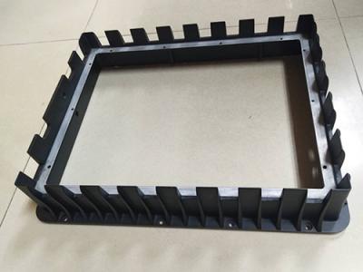 China Front Bezel Housing Black Painting Die Casting Parts Customized Aluminum Diecasting for sale