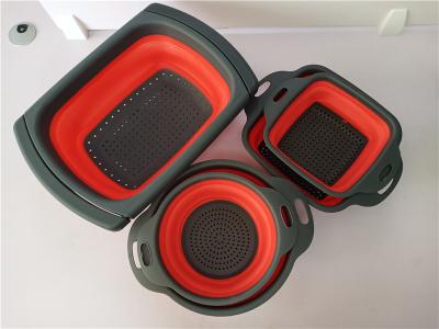 China Water Drain Basket Silicone Mold Tools Vegetable Washing Basket Long Lifespan for sale