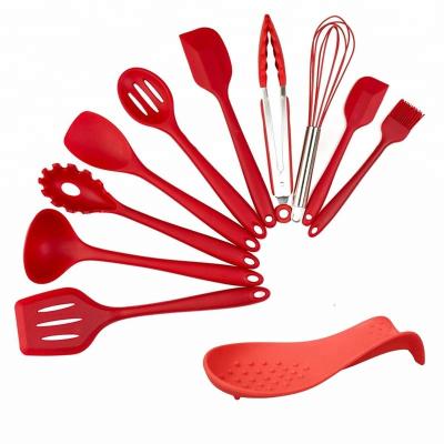 China Eco - Friendly Silicone Kitchen Set , Silicone Cooking Utensil Set Durable for sale