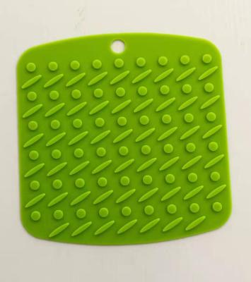 China Silicone Pot Holders Heat Insulation Pad Kitchen Table Mat Dinner Logo Customized for sale