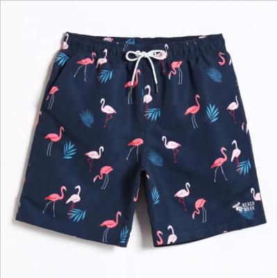 China Anti-Wrinkle High Quality Custom Printed Mens Swimwear Beach Shorts With Custom Logo for sale