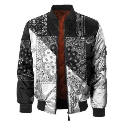 China Custom QUICK DRY reflective sualimation printing waterproof anorak bomber jacket for men stylish for sale