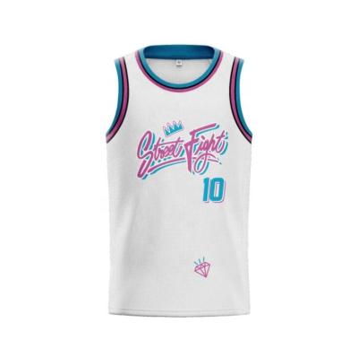 China Custom Made Basketball Antibacterial Hot Quick Dry Blank Tank Top PBA Basketball Shirt Uniform For Men for sale