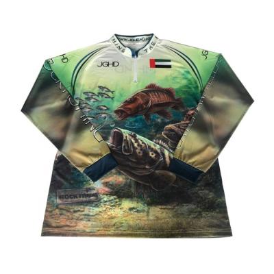 China Antibacterial design your own long sleeve sublimation fishing tank top custom sublimated fishing tank top for tournament for sale