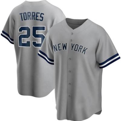 China Antibacterial Custom Baseball Jerseys Mens White New York Baseball Team Jersey for sale