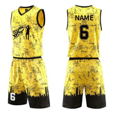 China Wholesale Antibacterial Breathable Elite Customized Tackle Twill Full Set Basketball Team Uniforms For Men for sale