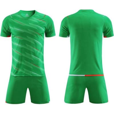 China Shirts & Tops Wholesale Cheap Soccer Jersey Sublimation Sports Youth Soccer Green Purple Green Uniform Set For Teams for sale