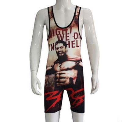 China 50+/Spandex 100% Hot Sale Anti-UV Wholesale Polyester Quick Dry Wrestling Uniform Custom Sublimation Printing Wrestling Singlets For Men for sale