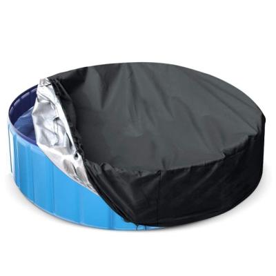 China PU Liner for Pool Side High Quality Waterproof Round Cover Inflatable Pool Covers for sale