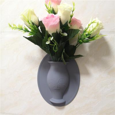 China Factory supply low price silicone modern colorful decorative vases hot sales sticky flower sticky bottle for sale