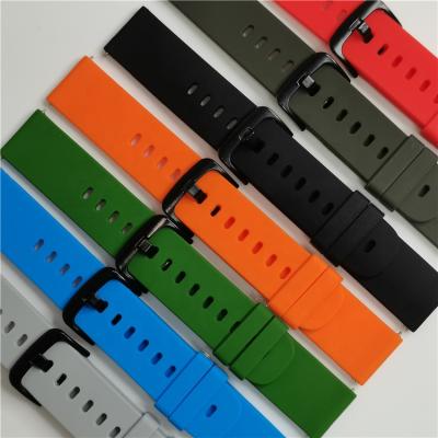 China Luxury Brand Luxury Dropshipping Stores More Wholesale Colorful Watch Band Buckle Band Silicone Strap For Apple Watch for sale