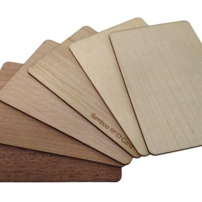 China Factory Direct High Quality Wood Material RFID Access Control Eco - Friendly NFC Wooden Card for sale