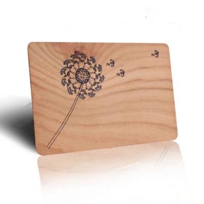 China RFID Cards RFID Cards 13.56mhz RFID Card 13.56mhz RFID Wooden Bamboo Key Card for sale