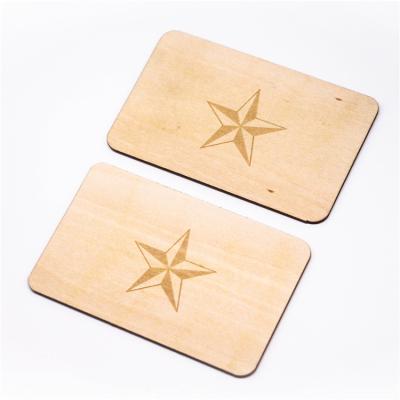 China China Latest RFID Chip Card Magnetic Stripe Smart Card QR Code Wooden Material Wood Cards for sale