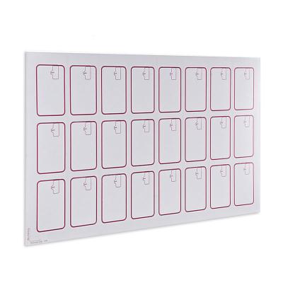 China Waterproof / Waterproof PVC 3X8 (24PCS) Mifair 1k Microchip RFID Inlay / Contactless Smart Card Prelam Inlay Sheet for sale