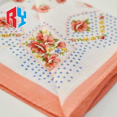 China 2020 Simply Stock Custom Handkerchief Hot Selling Classic Cotton Handkerchief For Women for sale