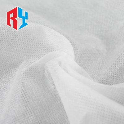 China High Quality Cheap Sustainable 30 Gsm Stock Spun Bonded Non Woven White Interlining Fabric for sale