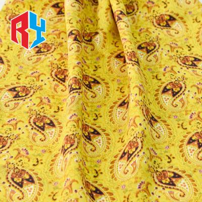 China 2020 New Design Fusible Wholesale Cheap Price Good Quality Chiffon Soft Hand Feel FDY Printing Fabric For Clothes for sale