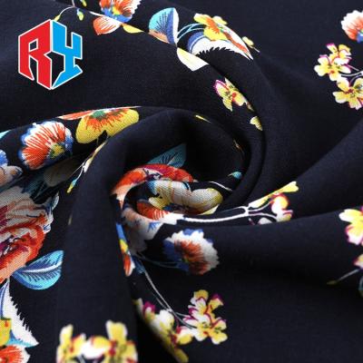 China Wicking Latest Design Free Sample 30*30 Custom 100% Rayon Flowers Print Abaya Woven Fabric for sale