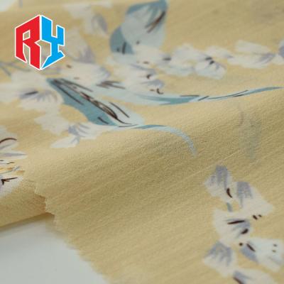 China Hot Selling Bright Printed 100% Polyester Hawaiian Fusible Chiffon Fabrics For Dress for sale