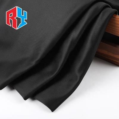 China Wicking China garment design 75D*75D material plain abaya black dying cheap knit knitted fabric for sale