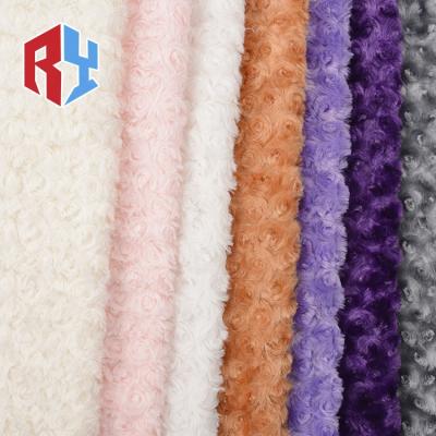 China Factory Cheap Price Anti-static Customized 100% Polyester Brush PV Cozy Plush Knitted Sherpa Fabric for sale