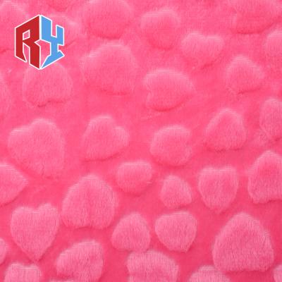 China New design 100% poly peach finish anti-static high quality soft plush sherpa PV knitted fabric for sale