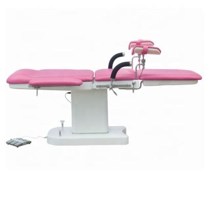 China Obstetrics and gynecology obstetric chair with electric power source and three section leg support for sale