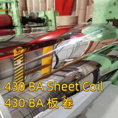 China Cold Rolled SUS 430 1Cr17 Stainless Steel Sheet 1.4016 Metal Sheet 0.5-3.0mm 2B BA Surface for sale