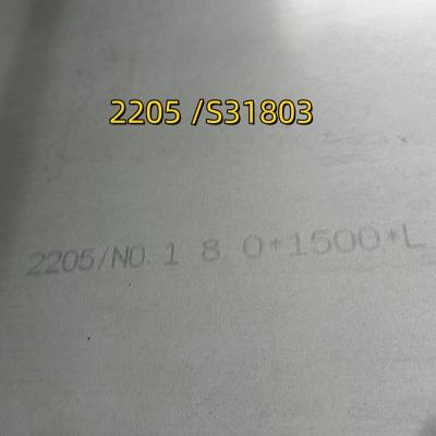 China ASTM A240 S31803 Duplex Stainless Steel Plate 8*1500*6000MM 2205 Duplex Steel Plate for sale