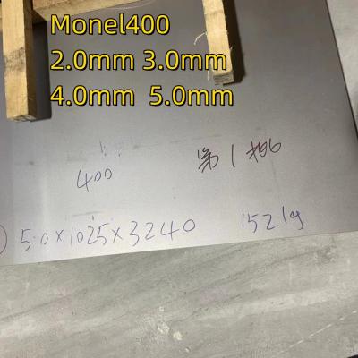 China ASTM B127  Monel 400 Sheet Copper Nickel Alloy 400 (UNS N04400) Sheet and Plate Material for sale