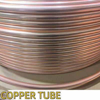 China Electrical Conductivity Copper C1220 fi 6,35x0,6mm Red Copper Pipes C1100 Copper Tubing For Air Condition for sale