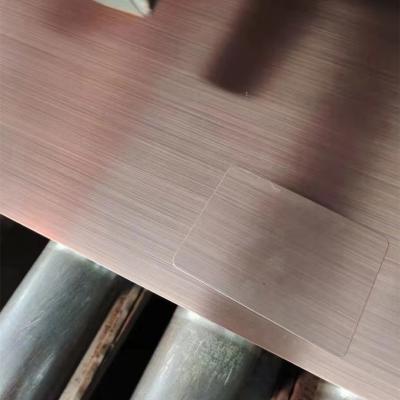 China Stainless Steel Sheet  304 Grade Colour Sheet Rose Gold Mirror Hairline Sheet Size:1250MM X 2500MM for sale