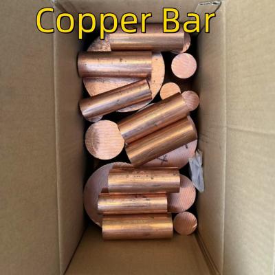 China ASTM C10100 C11000 Copper Bar High Conductivity Oxygen Free Copper Rod  10-200mm for sale