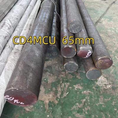 China Duplex Stainless Steel 2605N Soild Round Bar CD4MCu  0Cr26Ni5Mo2Cu3 Dimensions:  100x1000MM for sale