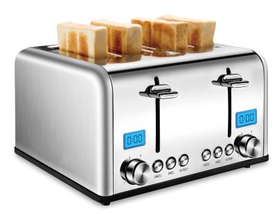 China Hotel factory direct sale stainless steel toaster 4 slice electric toaster WT-8200F toaster for sale