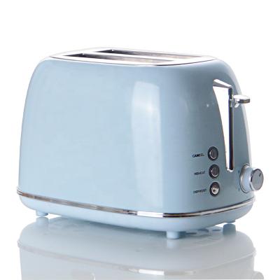 China Hotel Sandwich Toaster 2 Slice Stainless Steel Toaster Blue Automatic Fast Heating Two Side Toaster for sale