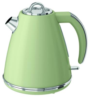 China 360 Degree Rotational Base 1.5 L large capacity CE CB Retro Style Kettle home appliance tea maker Stainless Steel Electric Kettle for sale