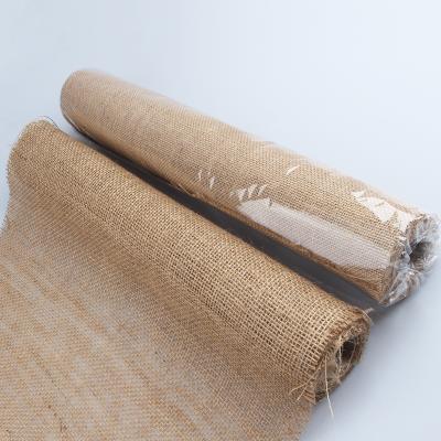 China Vintage Wide Sustainable Natural Premium Many Colors 20 Inches 10 Yards Hessian Burlap Hessian Roll Fabric for sale