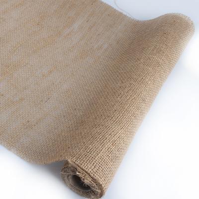 China 100% Sustainable Natural Color Burlap Jute Roll For Wedding Party Gift Package for sale