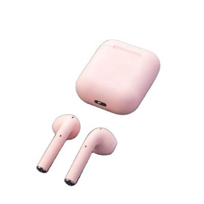 China 100% Quality Control Macaron Color i12 TWS BT Earphone In-Ear Mini Wireless Earbuds Headphone With Charging Box for sale