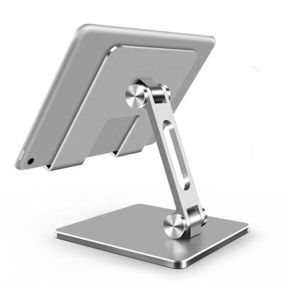 China Portable Flexible Universal Mobile Phone Stand Anti-Slip Adjustable Desk Stand For iPad Desktop Aluminum Alloy Tablet Stand for sale