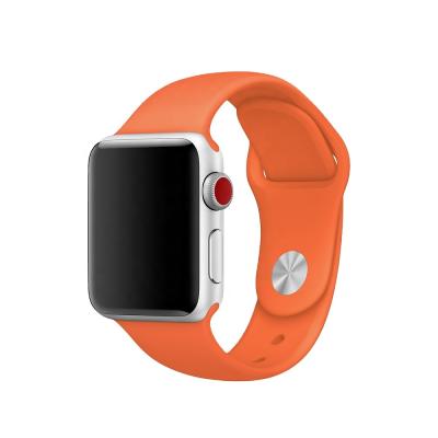 China 38mm 42mm Wear-Resisting Silicone Band For Apple Watch Suitable Apple Watch Strap for sale