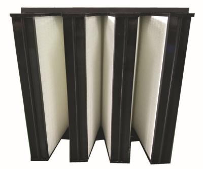 China High efficiency factory supply high efficiency large fiberglass V-type Hepa filter for sale