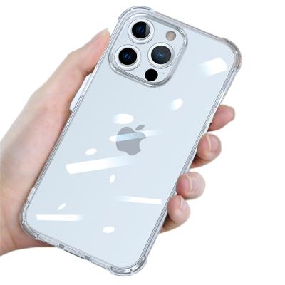 China Anti-fall Quality 1.5mm Tpu Full Thin Transparent Bumper Phone Case Shockproof Cover For Iphone 11 12 13 pro Max Phone Case for sale