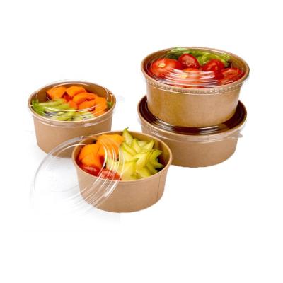 China Restaurant Container Different Size Recycled Fruit Salad Noodle Lid Lid Oil Proof Materials Fast Food for sale