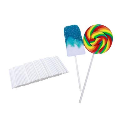 China CANDY Beautiful Custom Printed Disposable Cake Topper Candy And Lollipop Sucker Sticks For Party for sale