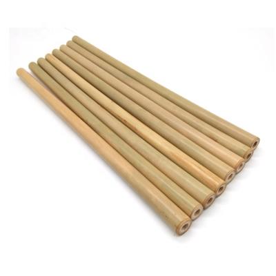 China Customized Engraving Biodegradable Eco Friendly Natural Disposable Logo Wooden Straw Bambu Straws for sale