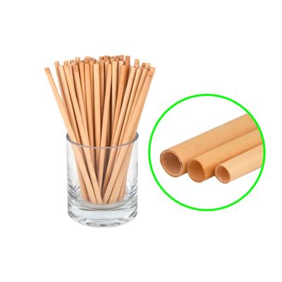 China Disposable Disposable Plant Based Degradable Natural Reed Drinking Straws for sale