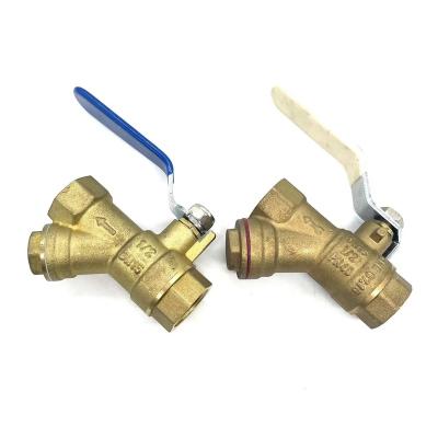 China TMOK 2022 General Factory TK-212 Custom Design Water Faucet Handle Filter Brass Ball Valve Suitable For Piping And Heating System for sale